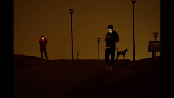 說明: Macintosh HD:Users:chendong:Desktop:張乾琦 工作坊:工作坊:官方作品:中文圖說:不存在的戰(zhàn)爭:1. 張乾琦，“不存在的戰(zhàn)爭”視頻截圖，2017.jpg